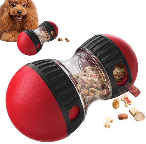 Zevmi Hundespielzeug Intelligenz Slow Feeder: Hundespielzeug Unzerstörbar Verstellbare Futterausgabe für Hunde zur Verbesserung der Verdauung Langsames Füttern Snackball für Hunde von Zevmi