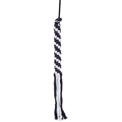 Zhjvihx Good Elastic String Cat Teaser, Hundespielzeug mit rutschfestem Griff, für Katzen Hunde Home Play(Black, L) von Zhjvihx