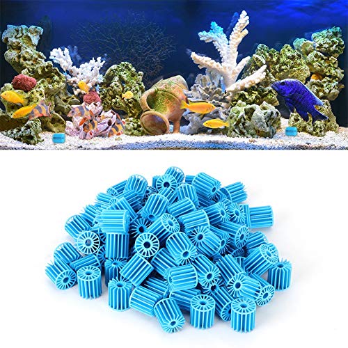 Zhjvihx Kompakte Größe Durable Filter Bio Ball, Aquarium Bio Ball, 100 Stück Kunststoff für Aquarium Filtration Bietet Biologische Filtration von Zhjvihx