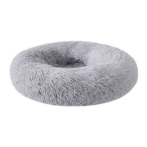 Zhoothyomiru Katzenbett Hundebet Donut Plüsch Haustierbett für Katzen und Hunde Rundes Hundehütte Hundesofa Katze Schlafen Bet (37CM) für 3 kg Haustier von Zhoothyomiru