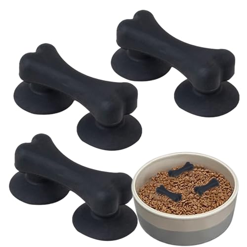 Slow Feeder Hundenapfeinsatz - Futternäpfe Feeder Einsatz Slow Eating Feeder Einsatz 3er Set - Slow Feeder Bowl Einsatz Hundefutter Slow Feeder Einsatz mit Starke Saugnäpfe von ZhuiYane