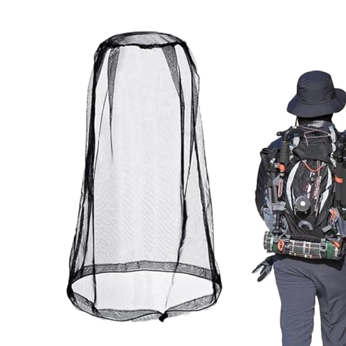 ZhuiYane Fliegenschutzhut, Fliegenabwehrhut, Mesh Fliegenkopfnetz, Schützender Fliegengesichtsnetzhut, atmungsaktives Mesh-Fliegenkopfnetz, Outdoor-Schutz-Sonnenhut für Outdoor-Reisen, Camping von ZhuiYane