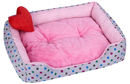 ZhuikunA Liege Hundebett Katzenbett Baumwolle Haustier Bett Kissen für Hunde Katzen Kleintiere Kissen Grau XL von ZhuikunA