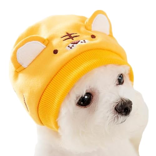 Beruhigende Hunde-Mütze, Kopfbedeckung, trendige, beruhigende Katzen, Kopfbedeckung, bequeme Kopfbedeckung, Beanie-Mütze, Tierform-Design, Haustier-Kopfbedeckung, verstellbar, für kleine Hunde und von Ziabxhn