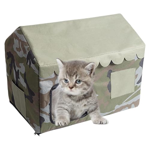 Cat Cooling House | Enclosed Cat Cooling House | All-Season Cooling House Shelter | Portable Cat Cooling House | Indoor & Outdoor Cat House for Porch, Garage & Balcony von Ziabxhn