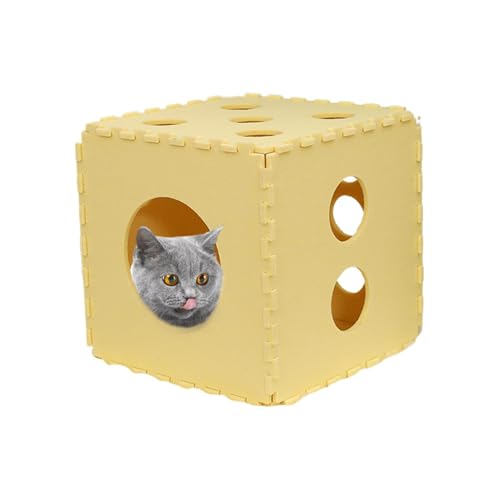 Cat House | Cat Bed Cave Soft Spliced Nest | Washable Cat Hideaway | Foldable Indoor Cat Cube | Cat Houses & Condos | Portable Cat House for All Cats and Small Dogs von Ziabxhn