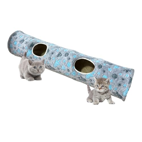 Cat Tube | Cat Play Tunnel Toy | Glowing In The Dark Long Cat Tunnel | Entertaining Cat Toys | Cat Play Tunnel Toy | Straight Crinkle Cat Tunnel for Indoors and Outdoors Cat Tuunel von Ziabxhn