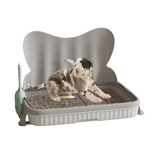 Hundetöpfchen | Indoor Dog Potty Tray | Hundetoilette mit Spritzwand | Tragbare Hundebadezimmer Katzentoilette | Starke Tragfähige Urinierstation | Multifunktionales Hundetöpfchentraining Tablett für von Ziabxhn