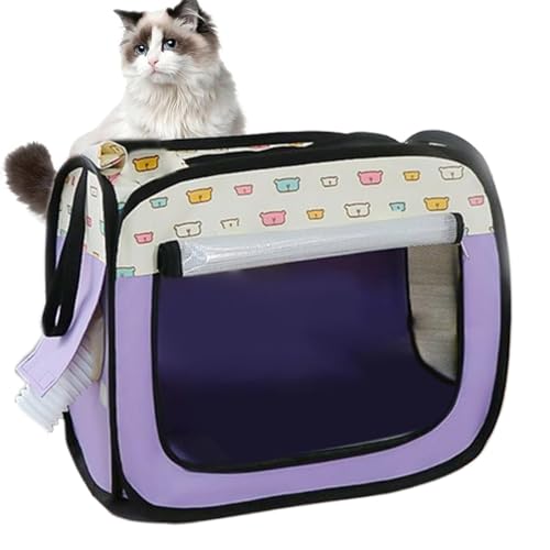 Pet Dryer Room | Oxford Cloth Car Pet Drying Box | Multifunctional Cat Drying Box House | Breathable Car Pet Drying Box | Anti-Hair Flying Portable Cat Cage with Hair Dryer Retaining Strap for Pet von Ziabxhn