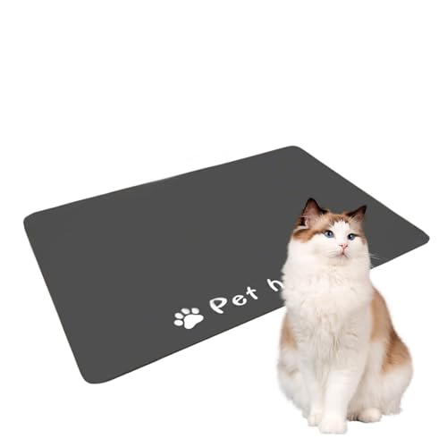 Pet Food Placemat | Dog Accessories Pet Supplies | Anti-Slip Dog Water Dispenser Mat | Quick-Dry Water Dispenser Mat | Portable Pet Food Placemat for Pet Messy Drinkers von Ziabxhn