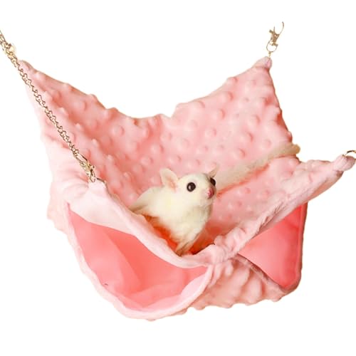 Ziabxhn Guinea Pigs Hammock | Cage Ferret Hammock | Hamster Hammock Ferret Bed | Chinchilla Bed Hamster Swing | Squirrel Bed Double Layer Chinchilla Hammock for Pet Hammock Bed von Ziabxhn