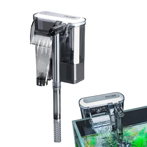 Zibeem Aquarium-Filterpumpe, Filter für Aquarium - Kleine Aquarium-Filterpumpe,Leiser Aquariumfilter, Aquariumpumpen und Filter mit einstellbarem Durchfluss, Geschenk für Aquariumliebhaber von Zibeem