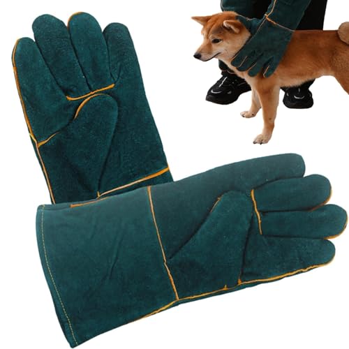 Zibeem Bissfeste Handschuhe, Anti-Biss-Handschuhe Beißhandschuhe Für Hunde, Stich Und Kratzfeste, Wasserabweisende Schutzhandschuhe Für Katzen, Hunde, Vögel, Vieh, Schlangen von Zibeem