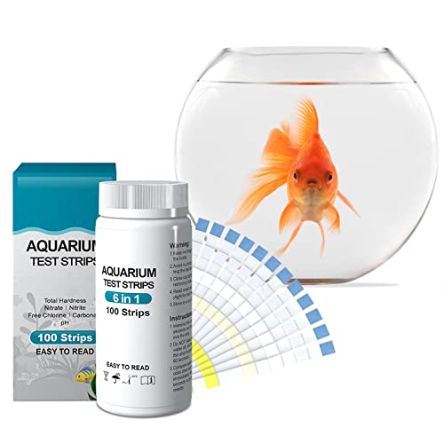 Aquarium-Testset, Teststreifen für Aquarien, Süßwasser-Teststreifen für lebende Fische, Teststreifen zur Wasserqualität für Aquarien von Ziennhu