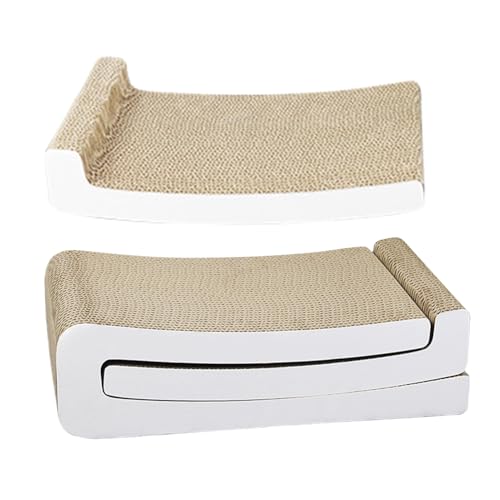 Katzenkratzermatte - Scratch Cat Furniture - Trimmbare Katzenkratzern, Pappkratzer für Innenkatzen | Interaktives Spielzeug kratzfestes Mattenkratzer zum Klettern des Kletterns Wandschlafe Katzenkratzermatte - Scratch Cat Furniture - Trimmbare Katzenkratzern, Pappkratzer für Innenkatzen | Interaktives Spielzeug kratzfestes Mattenkratzer zum Klettern des Kletterns Wandschlafe von Ziennhu
