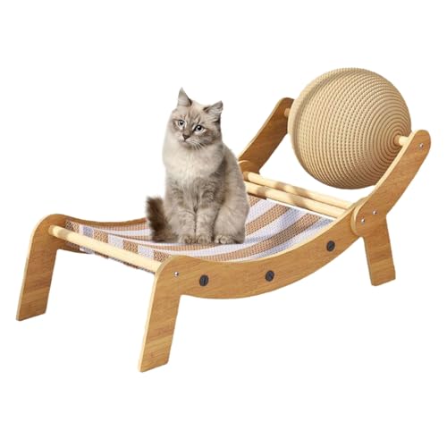 Kratzbett für Katzen, Rampe mit Kugel, Spielmatte für drinnen und draußen, Wohnung Garten Kratzbett für Katzen, Rampe mit Kugel, Spielmatte für drinnen und draußen, Wohnung Garten von Ziennhu
