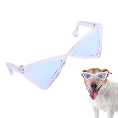 Niedliche Hunde-Sonnenbrille, lustige Hundebrille – lustige Brille Dreieck Retro | Leichte Cosplay-Brille, modisches Haustierzubehör für Partys von Ziennhu