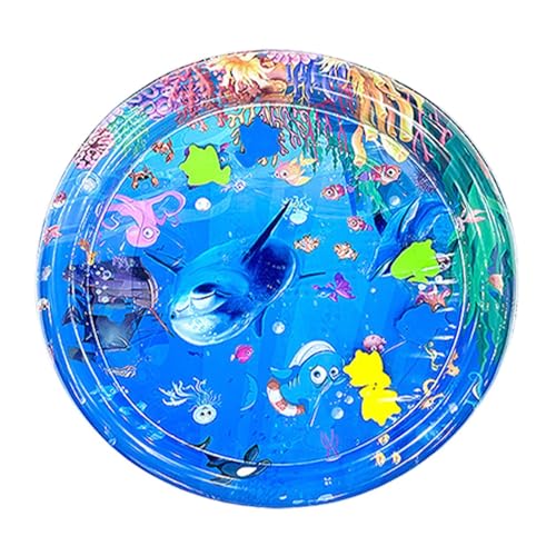 Ziennhu Sensor-Wasser-Spielmatte, Katzen-Wasserspielmatte, PVC-Wassersensorisches Pad, Wassersensorische Spielmatte mit Fisch für Haustierspiel, Bauchzeitmatte, interaktives Spielzeug für Katzen zum von Ziennhu