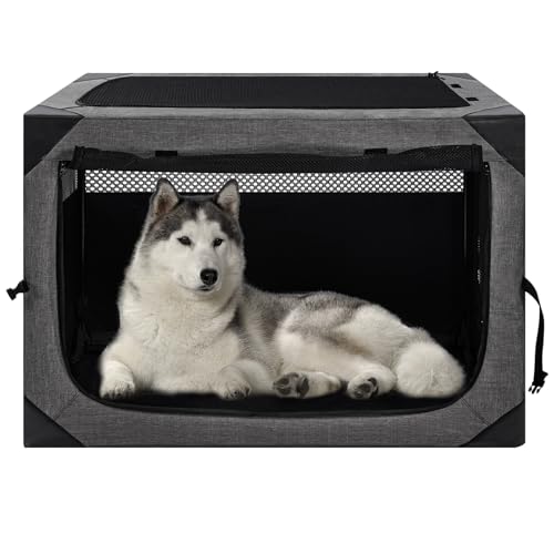 Hundebox, 91,4 x 63,5 x 63,5 cm, große Hundebox für große oder mittelgroße Hunde von Zikopomi