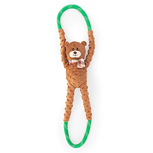 Zippy Paws ZP955 RopeTugz - Bear Hundespielzeug, 200 g von ZippyPaws