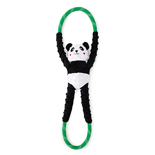 Zippy Paws ZP965 RopeTugz - Panda Hundespielzeug, 200 g von ZippyPaws