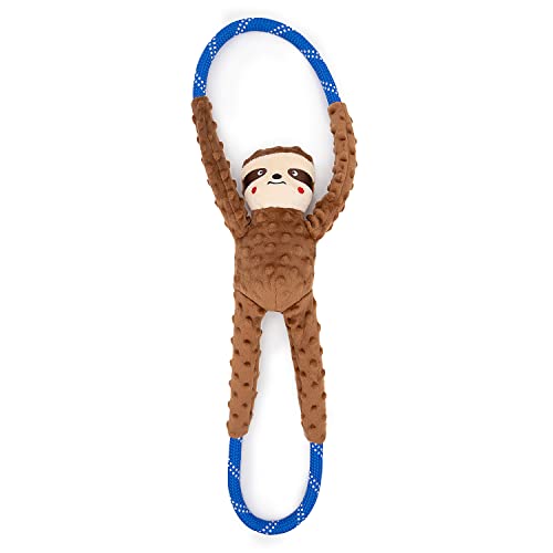 Zippy Paws ZP963 RopeTugz - Sloth Hundespielzeug, 200 g von ZippyPaws