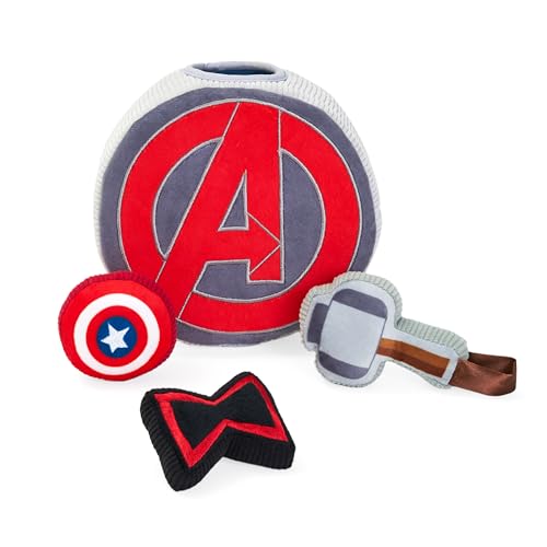 ZippyPaws Burrow Puzzle Plüsch Hundespielzeug, Interaktives Quietschspielzeug zur Bereicherung, Versteckspiel für kleine bis mittelgroße Hunde, Marvel Avengers Icons ZippyPaws Burrow Puzzle Plüsch Hundespielzeug, Interaktives Quietschspielzeug zur Bereicherung, Versteckspiel für kleine bis mittelgroße Hunde, Marvel Avengers Icons von ZippyPaws