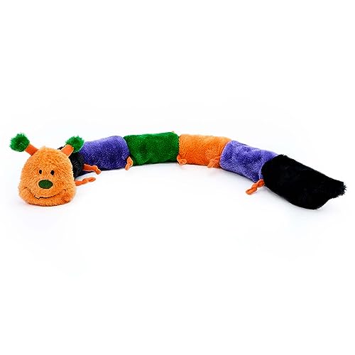 ZippyPaws Halloween-Raupe Deluxe – Festliches Hunde Spielzeug | Langlebiges Spielzeug für Hunde | Halloween-Spaß für kleine bis mittelgroße Hunde von ZippyPaws