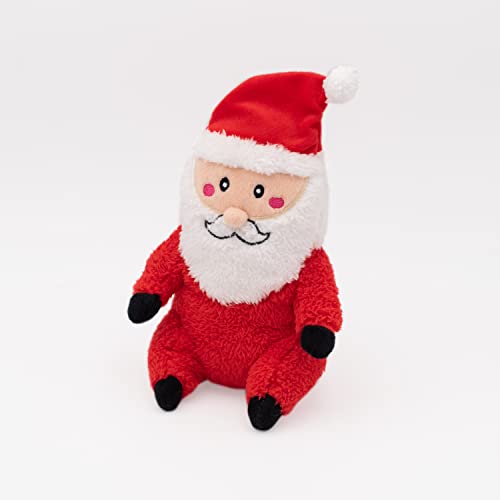 ZippyPaws - Holiday Cheeky Chumz - Super Soft Squeaker Plush Dog Toy with Unique Sound - Santa von ZippyPaws