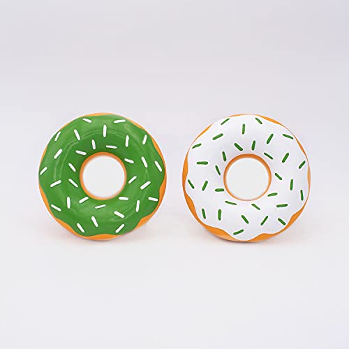 ZippyPaws St. Patrick's Latex-Donutz (2er-Pack) – Lustiges, langlebiges Hundespielzeug im Donut-Design, mit Quietscher, aus sicherem Latex, ideal für Patrick's Day von ZippyPaws