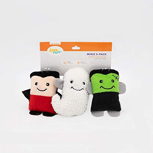 ZippyPaws Halloween Miniz – Monster (3er-Pack) von ZippyPaws