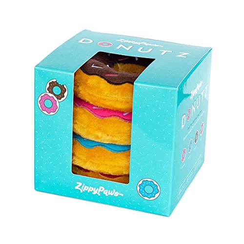 ZippyPaws - Original Donutz No Stuffing Hundespielzeug, quietschend, in Geschenkbox, Blau von ZippyPaws