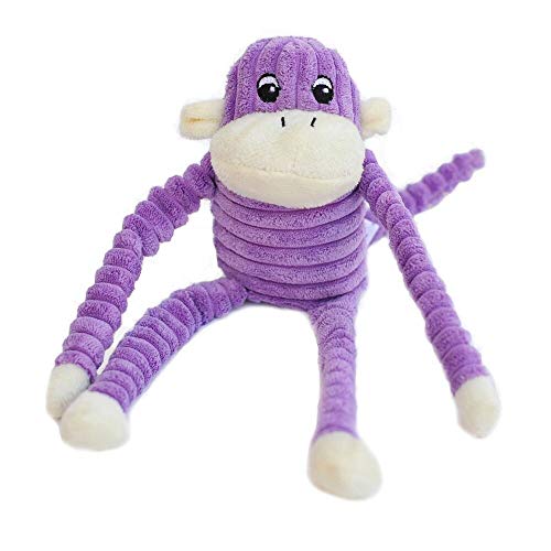 ZippyPaws Spencer Crinkle Monkey – Lila – Klein von ZippyPaws