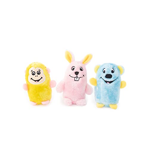 ZippyPaws Squeakie Buddies – Bär, Hase, AFFE von ZippyPaws