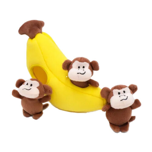 ZippyPaws Zippy Burrow Monkey 'n Banana von Zippypaws