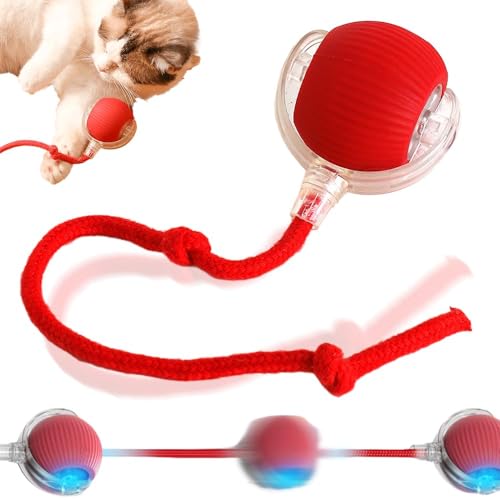 Ziswin KatzenspielzeugInteraktives Cat Ball Spielzeug Automatisches, 360° intelligentes automatisches rollendes Ballspielzeug Motorisierte Hundebälle für Hunde-cat Toy. von Ziswin