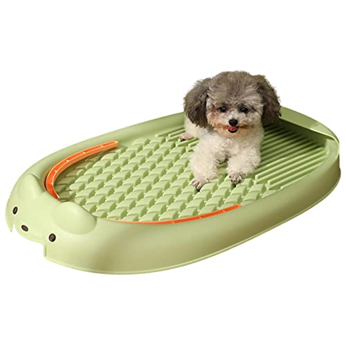 3 Pcs Hundetoilette | Abnehmbares Töpfchen für kleine Hunde - Hundezubehör Doppelschichtige PP-Konstruktion Wee Training Puppy Pinkelbox Grid Design für Zwinger Käfige Hundegehege Ziurmut von Ziurmut