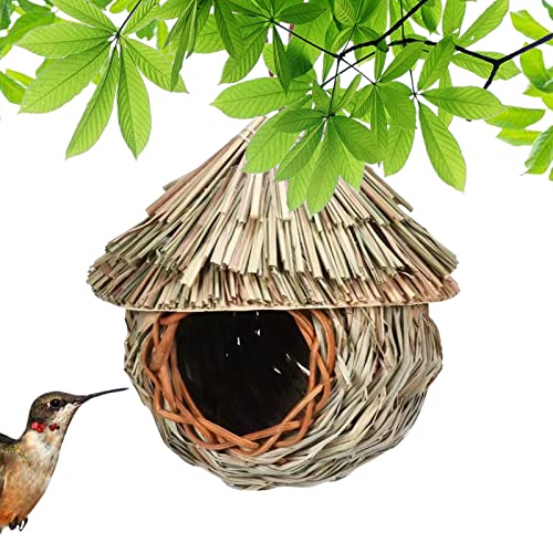 Hängendes Kolibri-Haus,Innovatives Kolibri-Nesthaus - Vogelnest zum Aufhängen, ökologische Vogelhäuschen für Fink, Meise, Spatz, Garten, Terrasse, Rasen, Büro, drinnen Ziurmut von Ziurmut