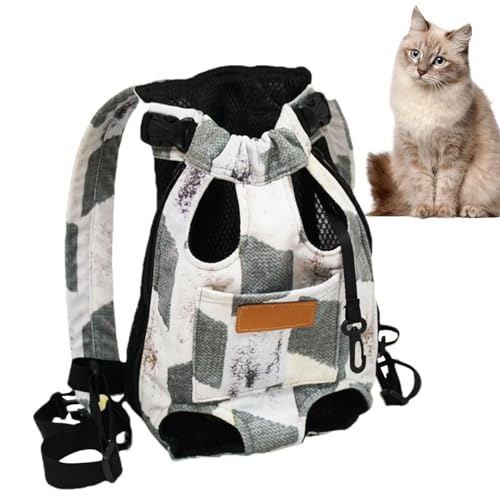 Haustiertransporter – Hundetransporter-Rucksack | Hundereisetasche zum Spazierengehen, Reisen, Ausgehen, Autofahren | Atmungsaktive Netztasche, stilvolle und leichte Haustier-Tragetasche, Hunde-Geldbö von Ziurmut