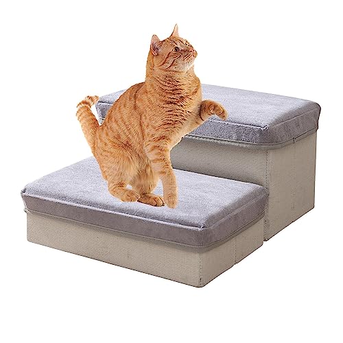 Home Couch Hundeschritte, Haustiermöbel Katzenleiter Hund Untenleitern, Sofa Stuhl Treppe Katzenleiter für Schlafzimmer Haustier Zimmer Garten Ziurmut von Ziurmut