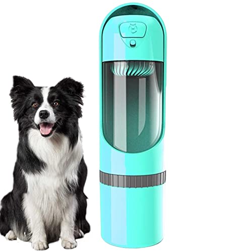 Hunde-Wasserflasche, 246,46,4 cm, tragbarer Welpen-Wasserspender, auslaufsichere Reise-Hunde-Wasserflasche, ziehbarer großer Hunde-Wasserspender mit Snack-Aufbewahrungsbecher, Spazierengehen, Wandern von Ziurmut