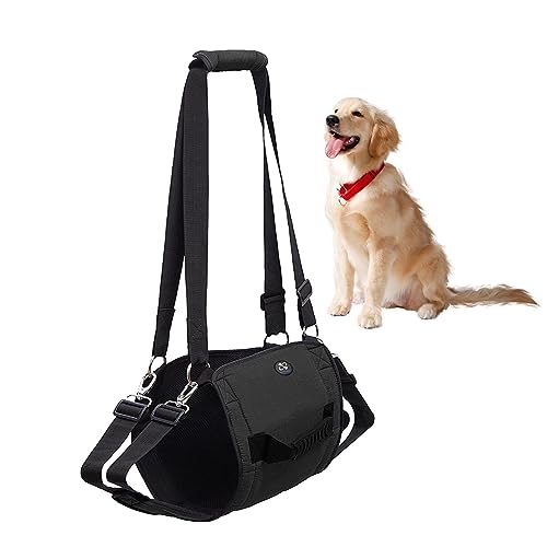 Hundestützschlinge | Großer Hunde-Sling-Treppenhelfer - Atmungsaktive Treppenhilfe, verstellbare, robuste Gehhilfe für behinderte, alte, gelähmte Hunde von Ziurmut