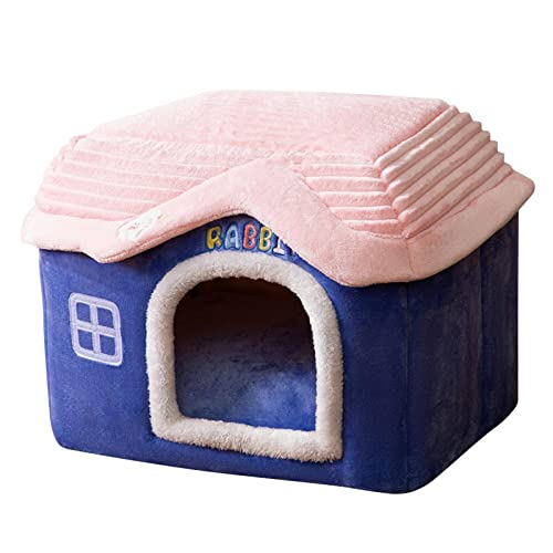 Indoor-Katzenbett | Delicate Castle Enclose Pet House - Weiches und warmes Winter-Katzennest für Privatsphäre und Komfort, faltbares Katzenzubehör für kleine Hunde und Katzen Ziurmut von Ziurmut