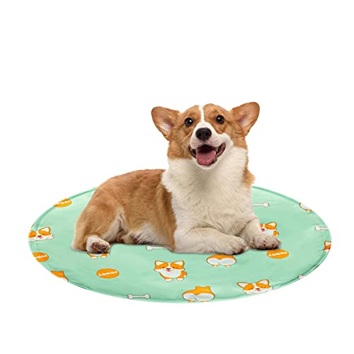 Ziurmut Kühlmatte für Hunde, selbstkühlende Matte für Haustiere - Ice Dog Decke Schlafunterlage - Hochelastische Isomatte für kleine und mittelgroße Hunde und Katzen von Ziurmut