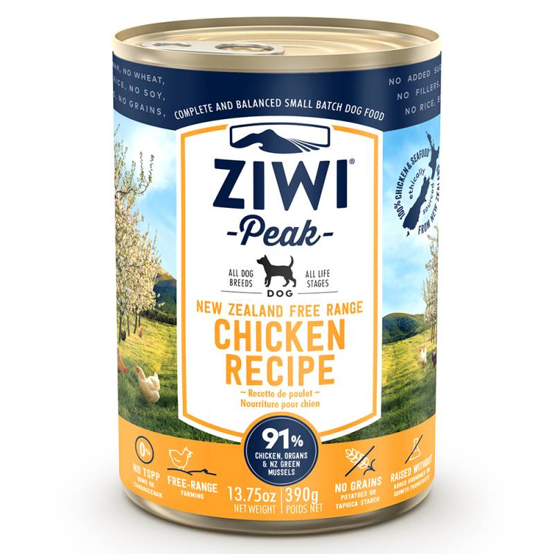 Sparpaket Ziwi Peak 12 x 390 g  - mit Huhn von Ziwipeak