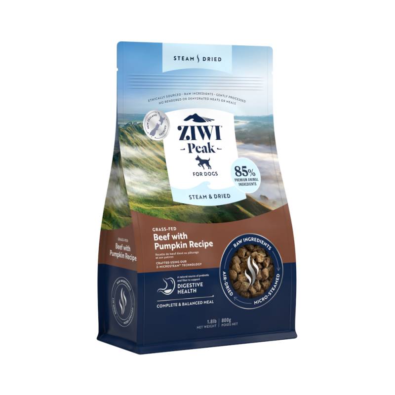 Ziwi Peak Steam & Dried Rind mit Kürbis - 800 g von Ziwipeak