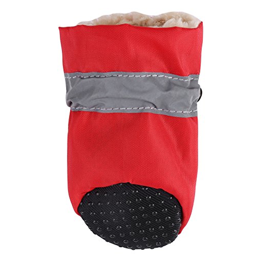 4-teiliges Set, rutschfeste Hundesocken, mit weicher Baumwolle gepolstert, Hundesocken, um das Lecken der Pfoten zu verhindern, für kleine, mittelgroße und große ältere Hunde (-CWB00292-01) von Zixyqol