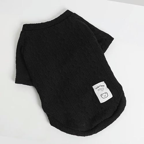 Modischer, gestreifter Hunde-Kapuzenpullover für kleine Hunde, bequemes Hunde-Pullover, Hemd, niedlicher Hund von Zjwchao