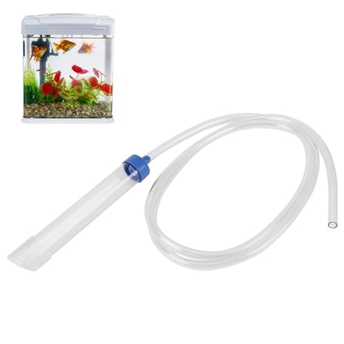 Zjyufy Manueller Wasserwechsler für Aquarien, Kiesreiniger, Siphon-Rohr, Aquarium-Reinigungswerkzeug, Aquarium-Wasserwechselpumpe, Sandreiniger für Aquarium-Wasserfilter von Zjyufy