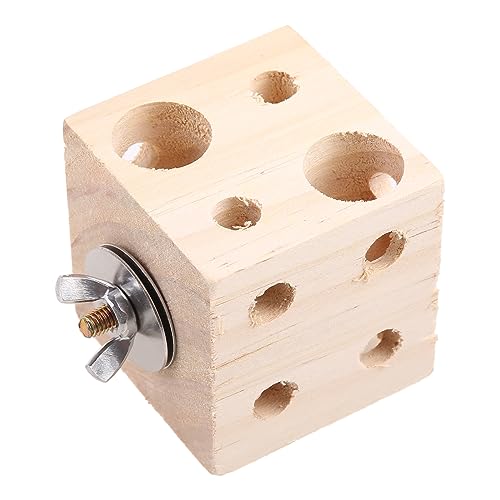 Zkydhbd Vogel Holzblock Kauen Spielzeug Papagei Tabletop Puzzle Nahrungssuche Ausbildung Spielzeug Beißen Holz Zahnen Spielzeug Für Kleine Tiere von Zkydhbd